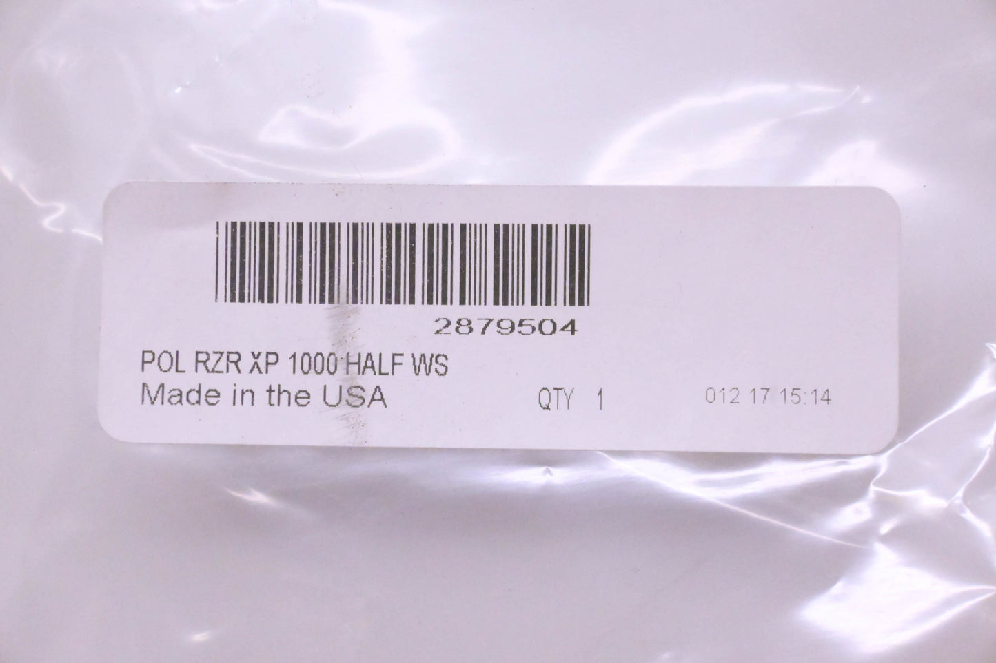 New OEM Polaris 2879504 Lock & Ride Hard Coat Poly Half Windshield NOS