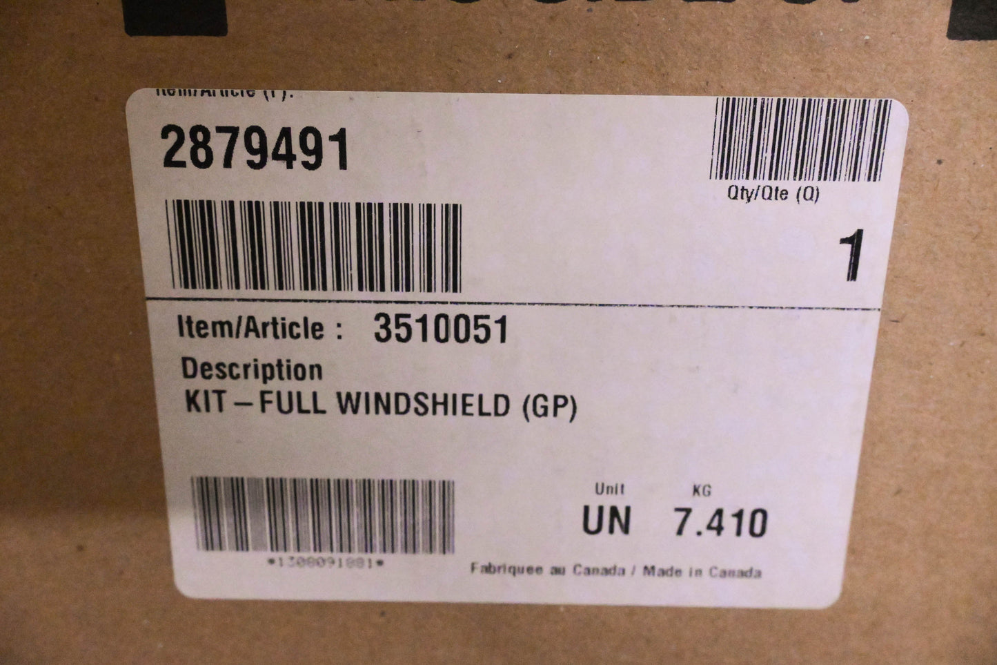 New OEM Polaris 2879491 Poly Windshield Kit NOS