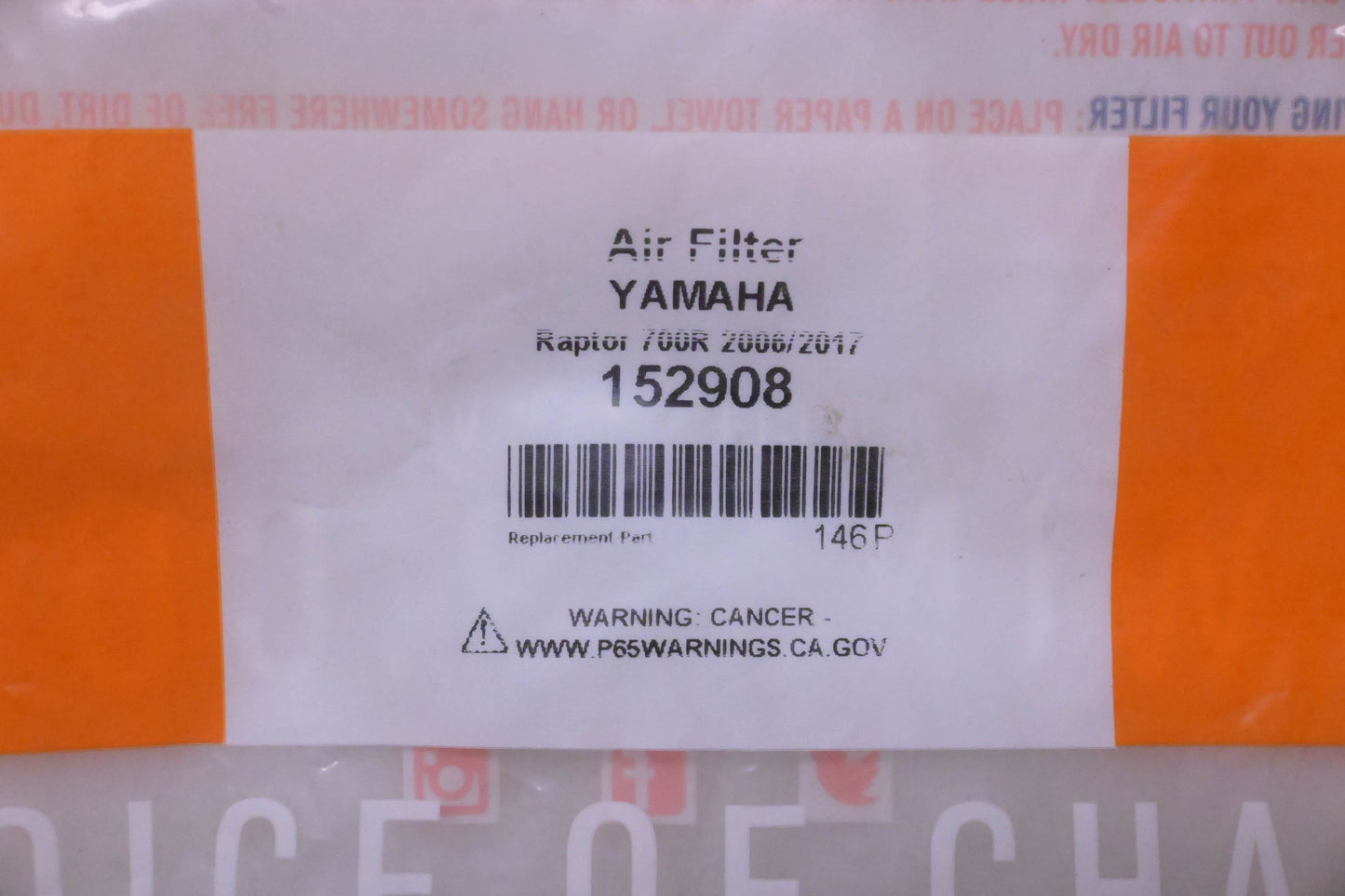 Twin Air 152908, 715-2908 Air Filter NOS