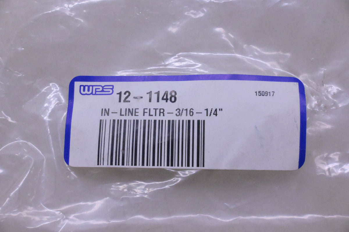 WPS 12-1148 In-line Filters 3/16-1/4" Qty 2 NOS