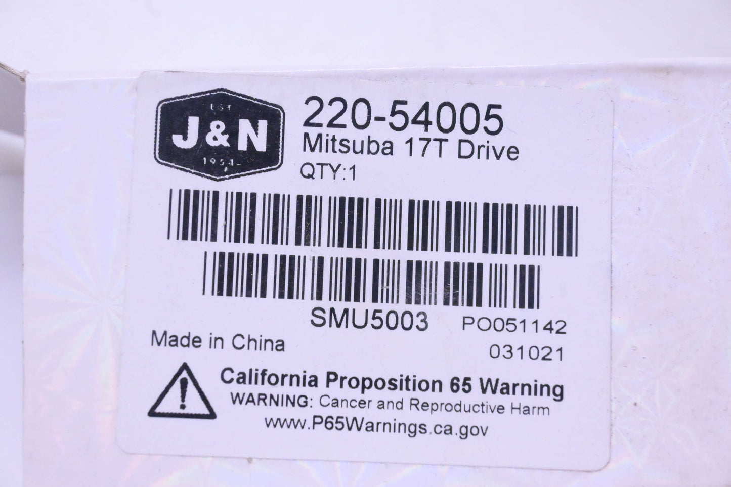J&N SMU5003, 220-54005 Starter Drive NOS