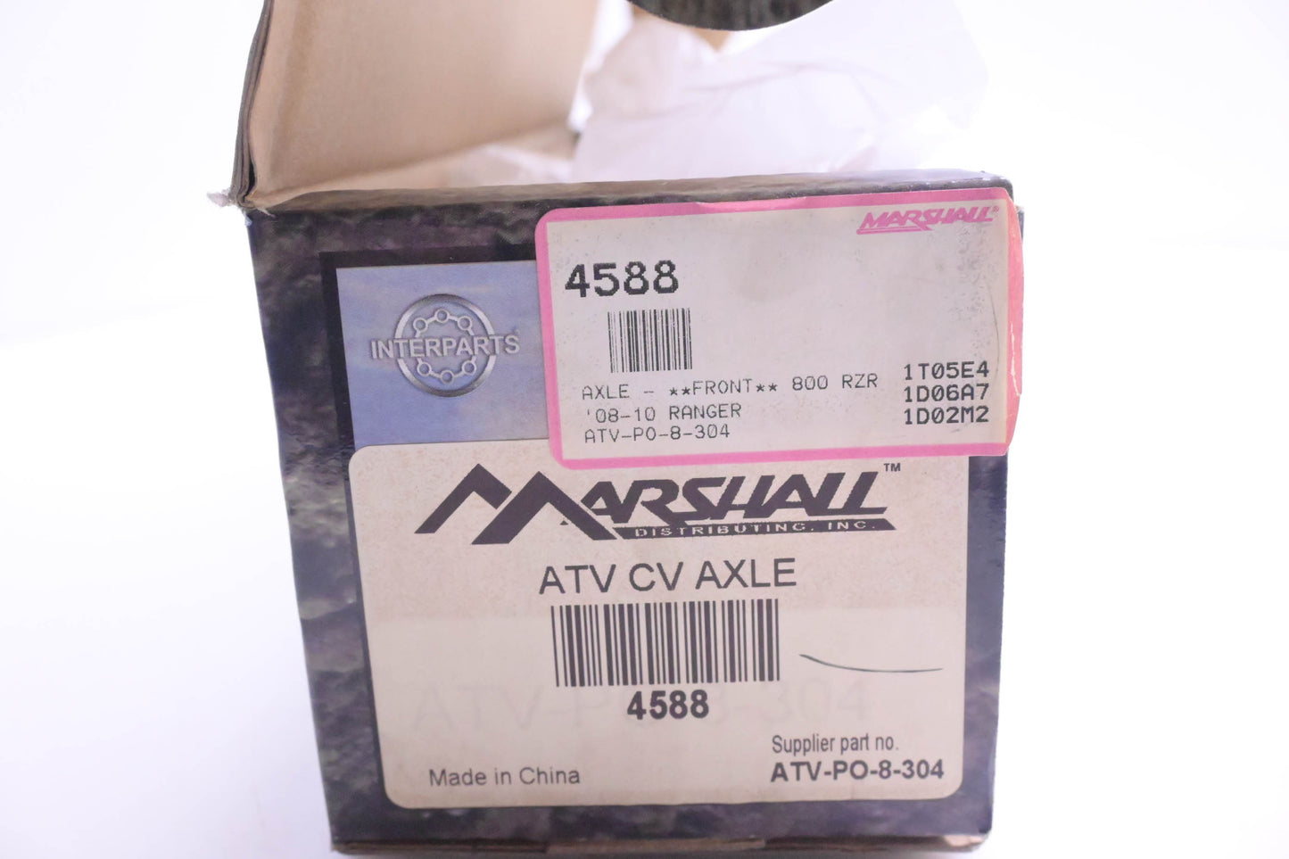 Interparts ATV-PO-8-304, 4588, ATV-PO-1-004 Axle NOS