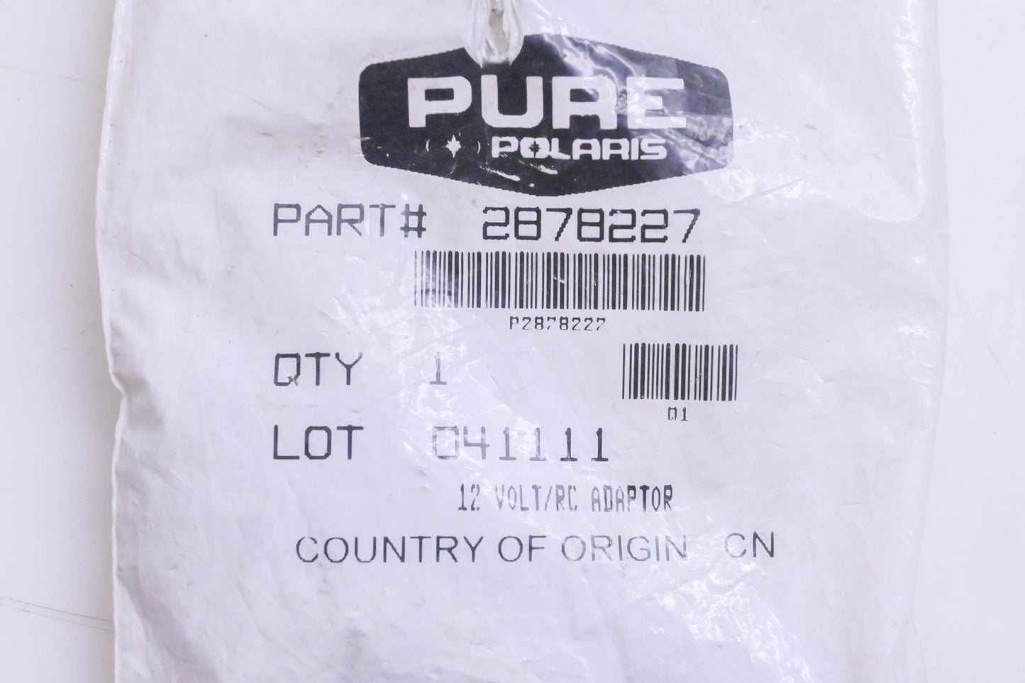 New OEM Polaris 2878227 12 Volt Adapter NOS