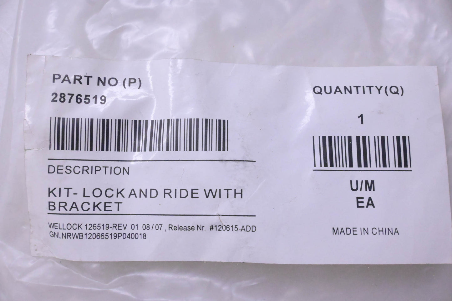 New OEM Polaris 2876519 Incomplete Expansion Anchor Kit NOS