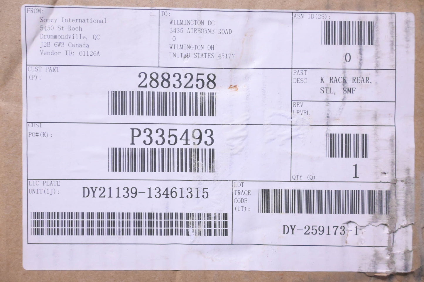 New OEM Polaris 2883258 Ultimate Series Rear Steel Rack NOS