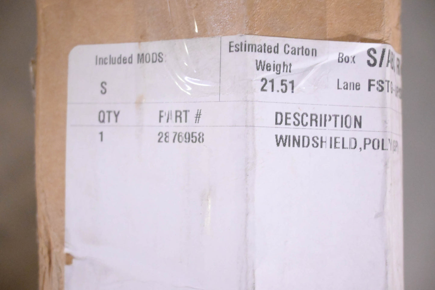 New OEM Polaris 2876958, 2876959, 80401319 Polycarbonate Windshield Kit NOS