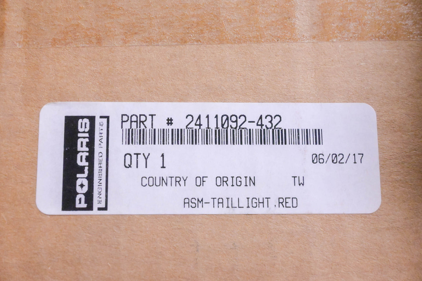 New OEM Polaris 2411092-432 Red Tail Light NOS