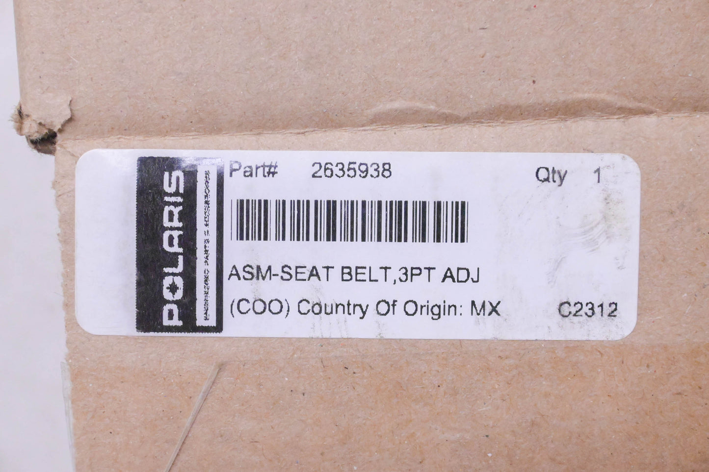 New OEM Polaris 2635938 Immi Seat Belt Height Adjuster NOS
