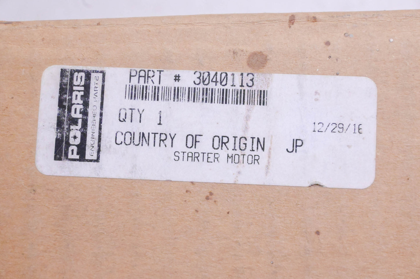 New OEM Polaris 3040113 Starter Motor NOS