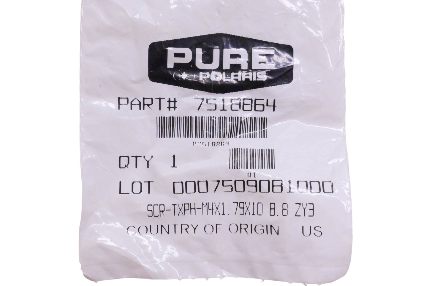 New OEM Polaris 7518864 Cooling System Screw NOS