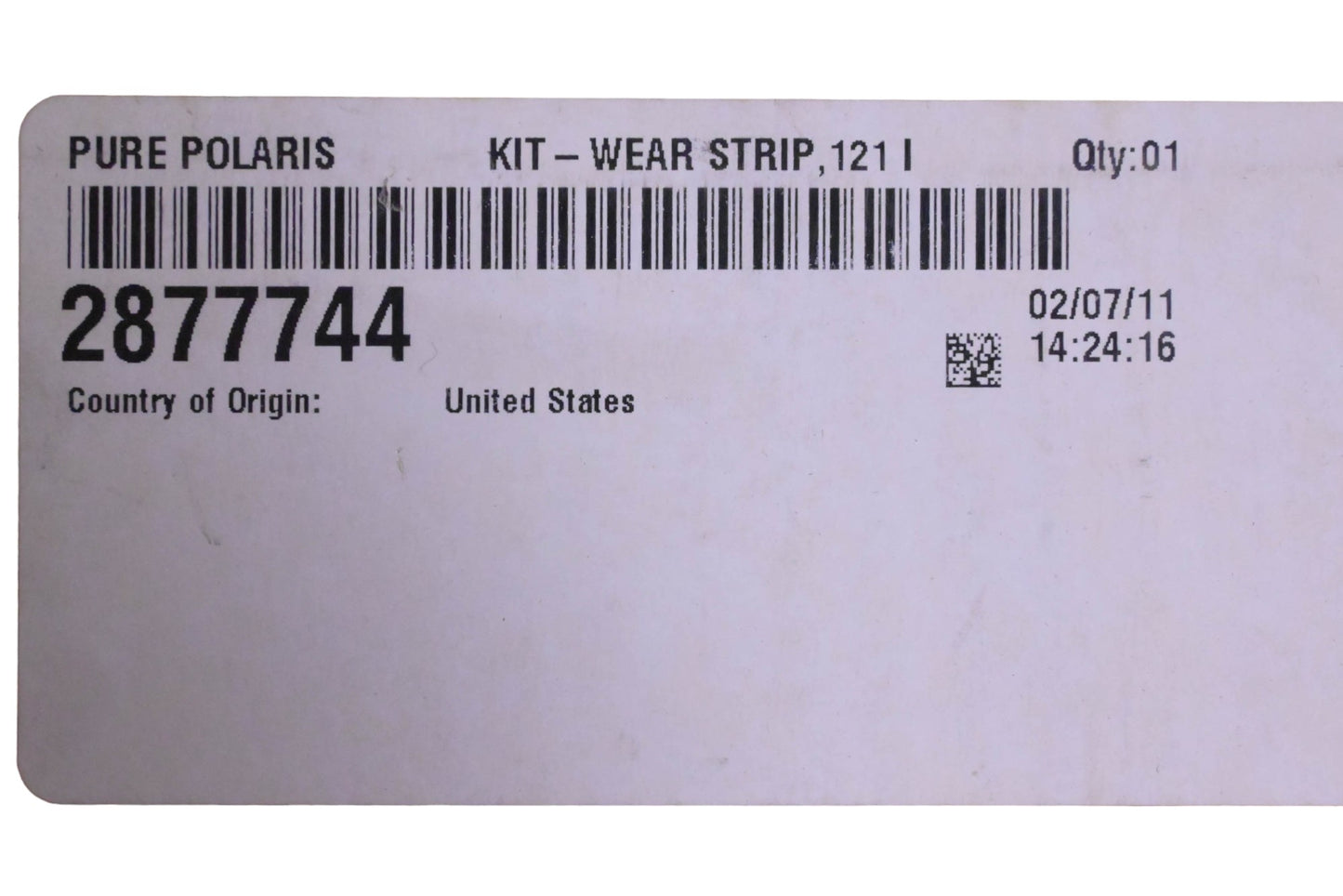 New OEM Polaris 2877744 Wear Strip Kit NOS