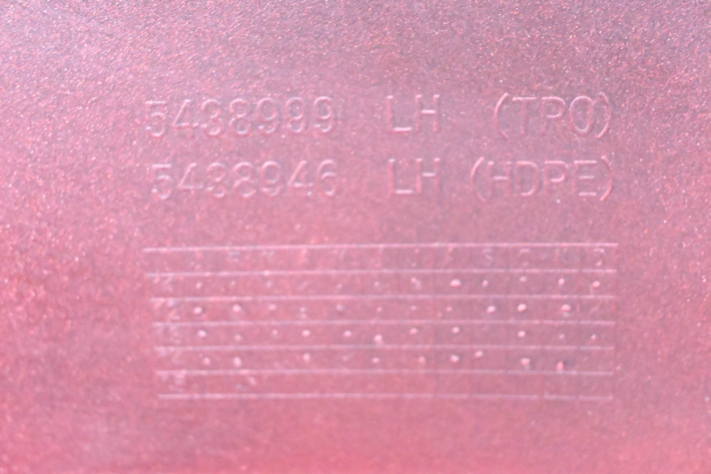 OEM Polaris 5438999, 5439946 Red Upper Left Hand Panel