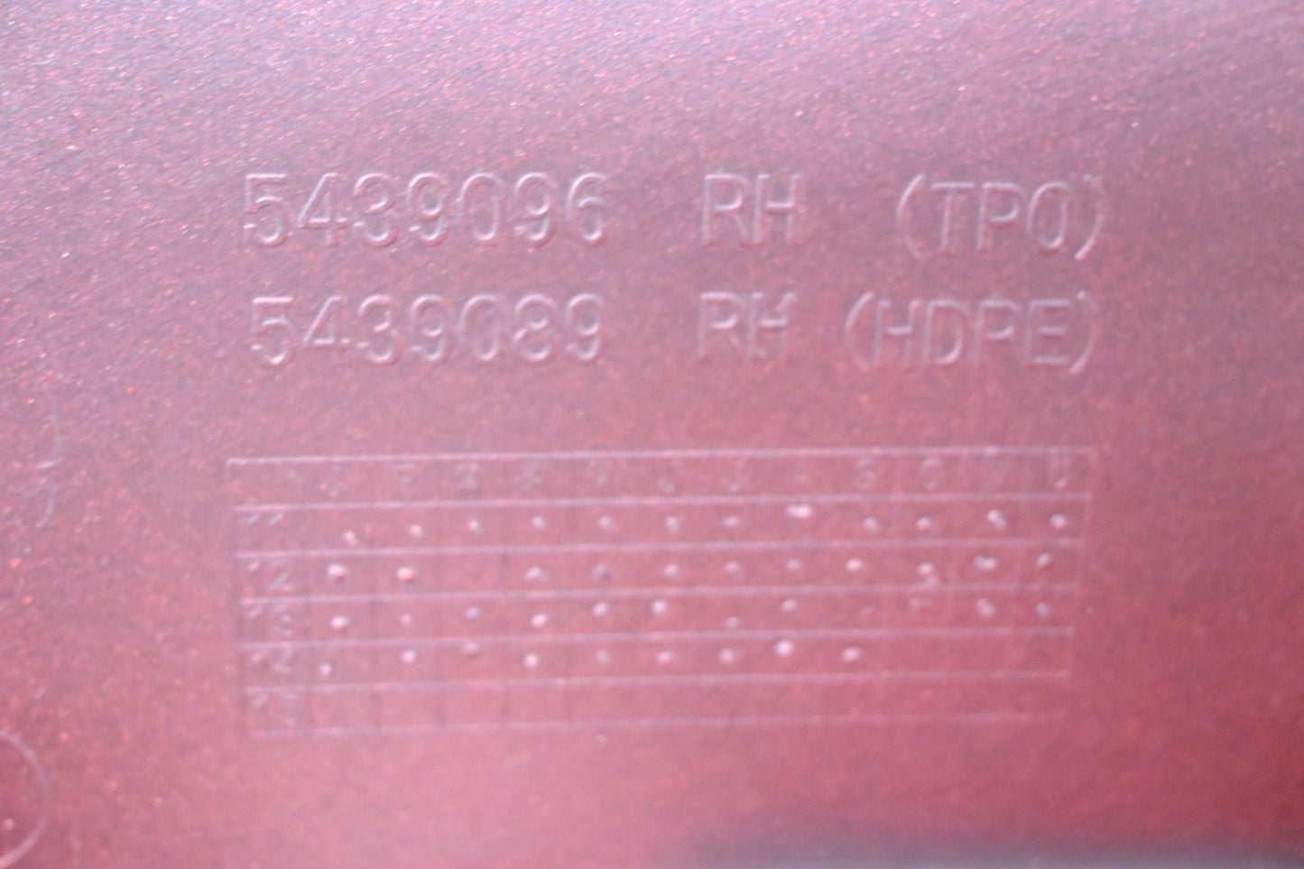OEM Polaris 5439096, 5439089 Red Upper Right Hand Panel