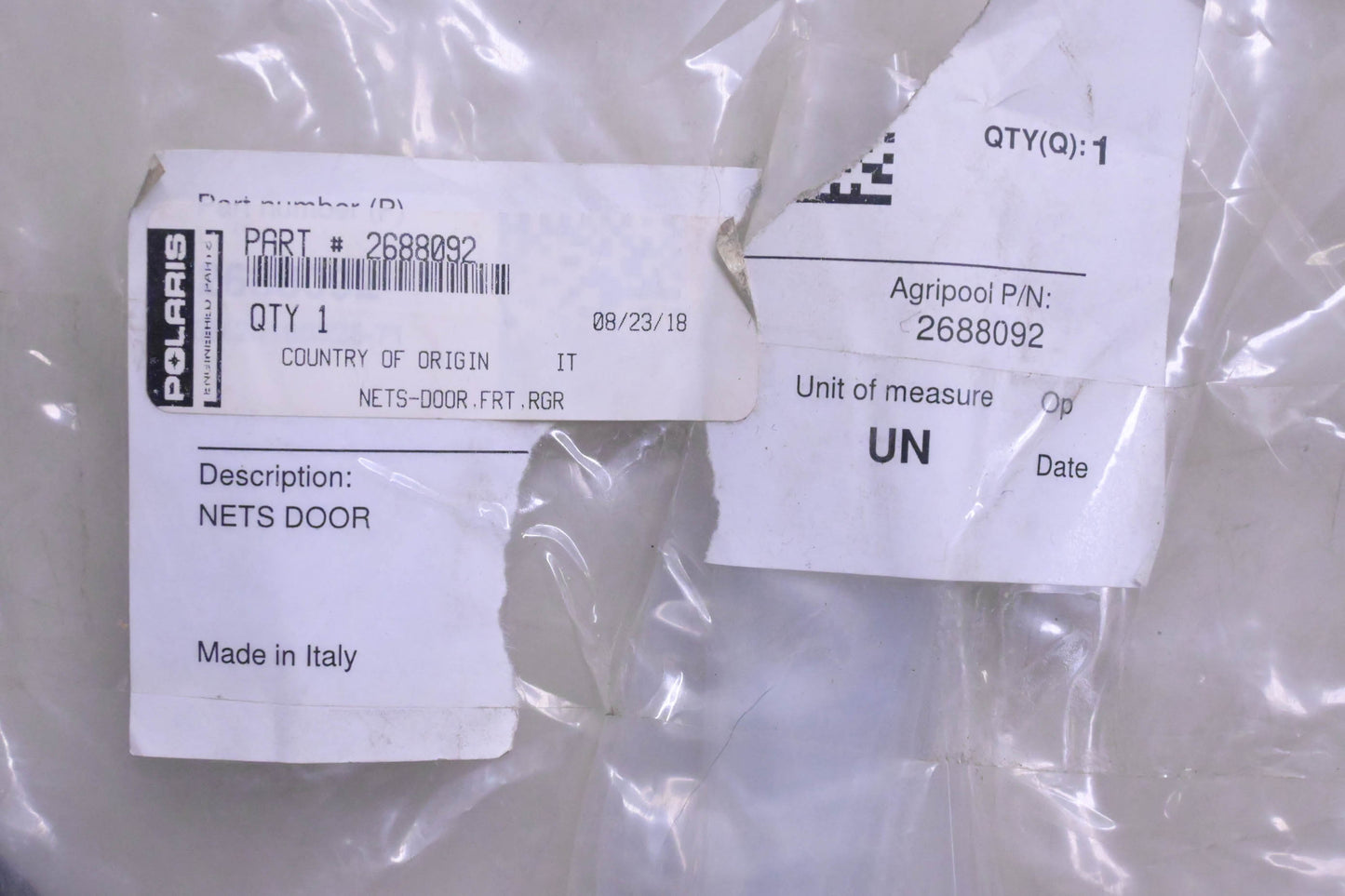 New OEM Polaris 2688092 Door Safety Mesh Net NOS