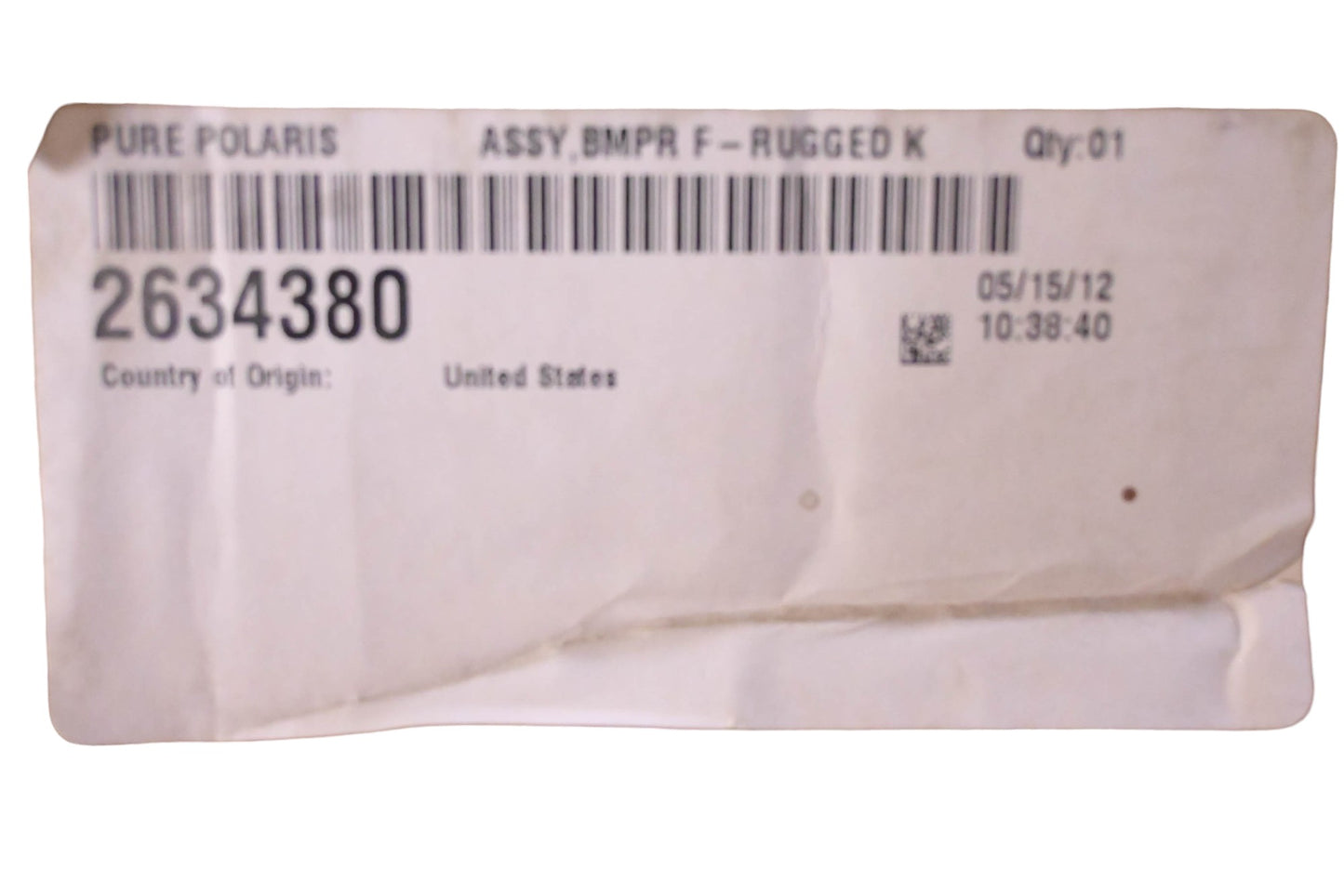New OEM Polaris 2634380 Rugged Bumper Assembly NOS