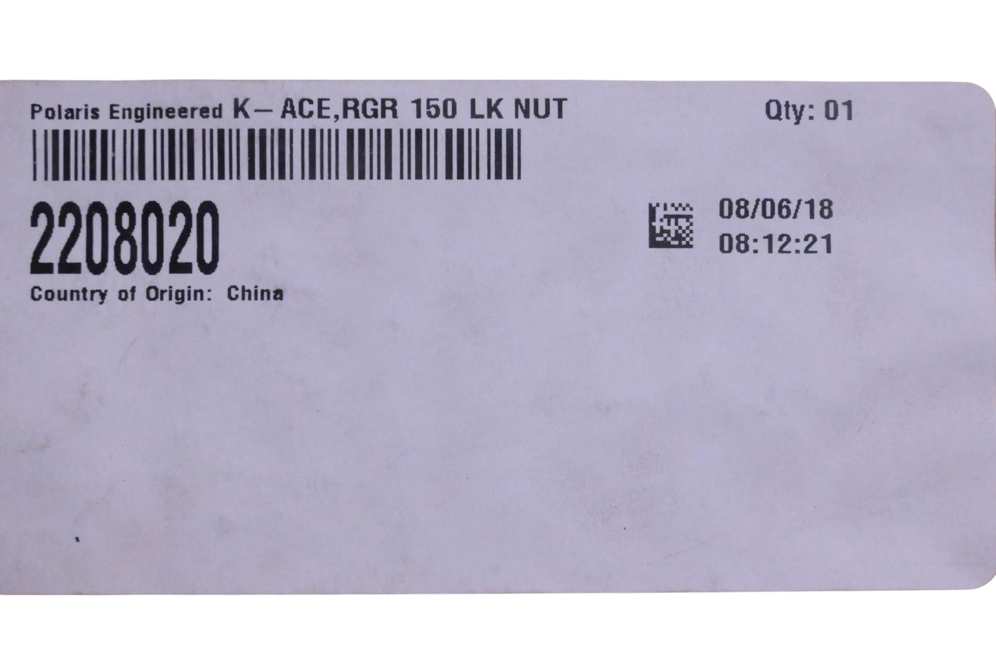New OEM Polaris 2208020 Lock Nut Kit NOS
