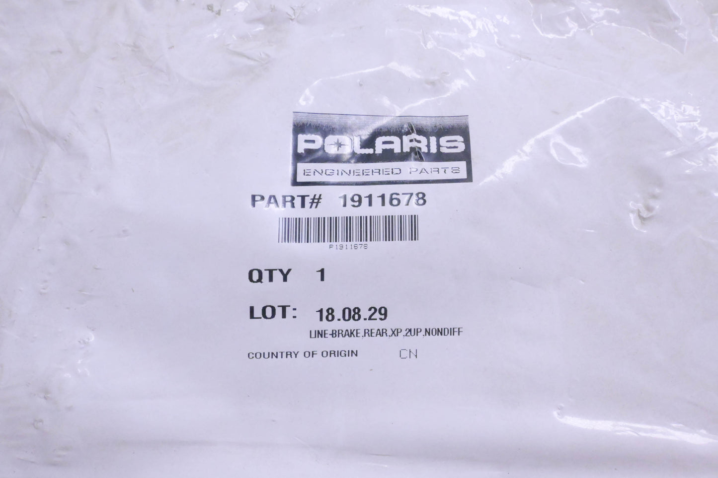 New OEM Polaris 1911678 Rear Brake Line NOS