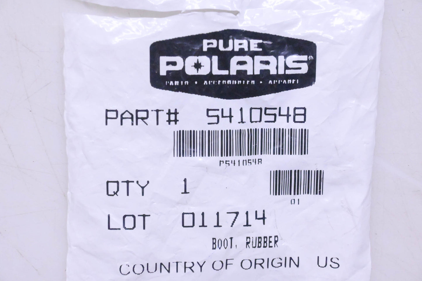 New OEM Polaris 5410548 Rubber Boot NOS