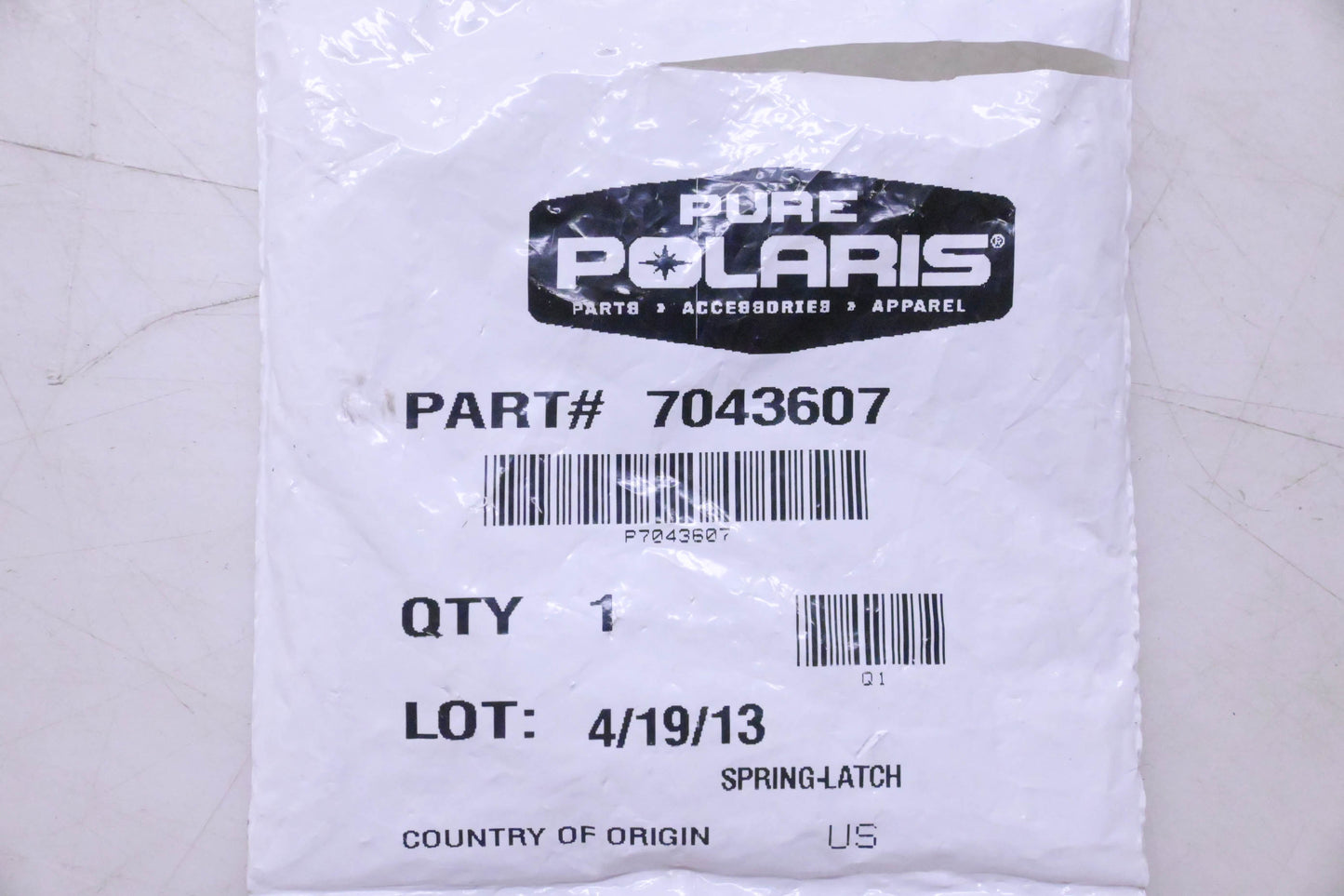 New OEM Polaris 7043607 Latch Spring NOS