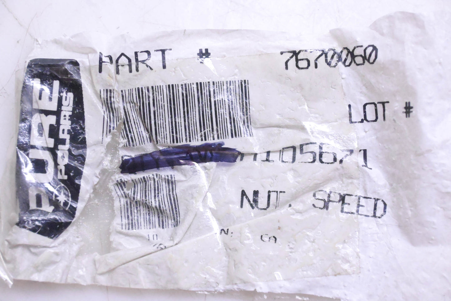 New OEM Polaris 7670060 Speed Nut NOS