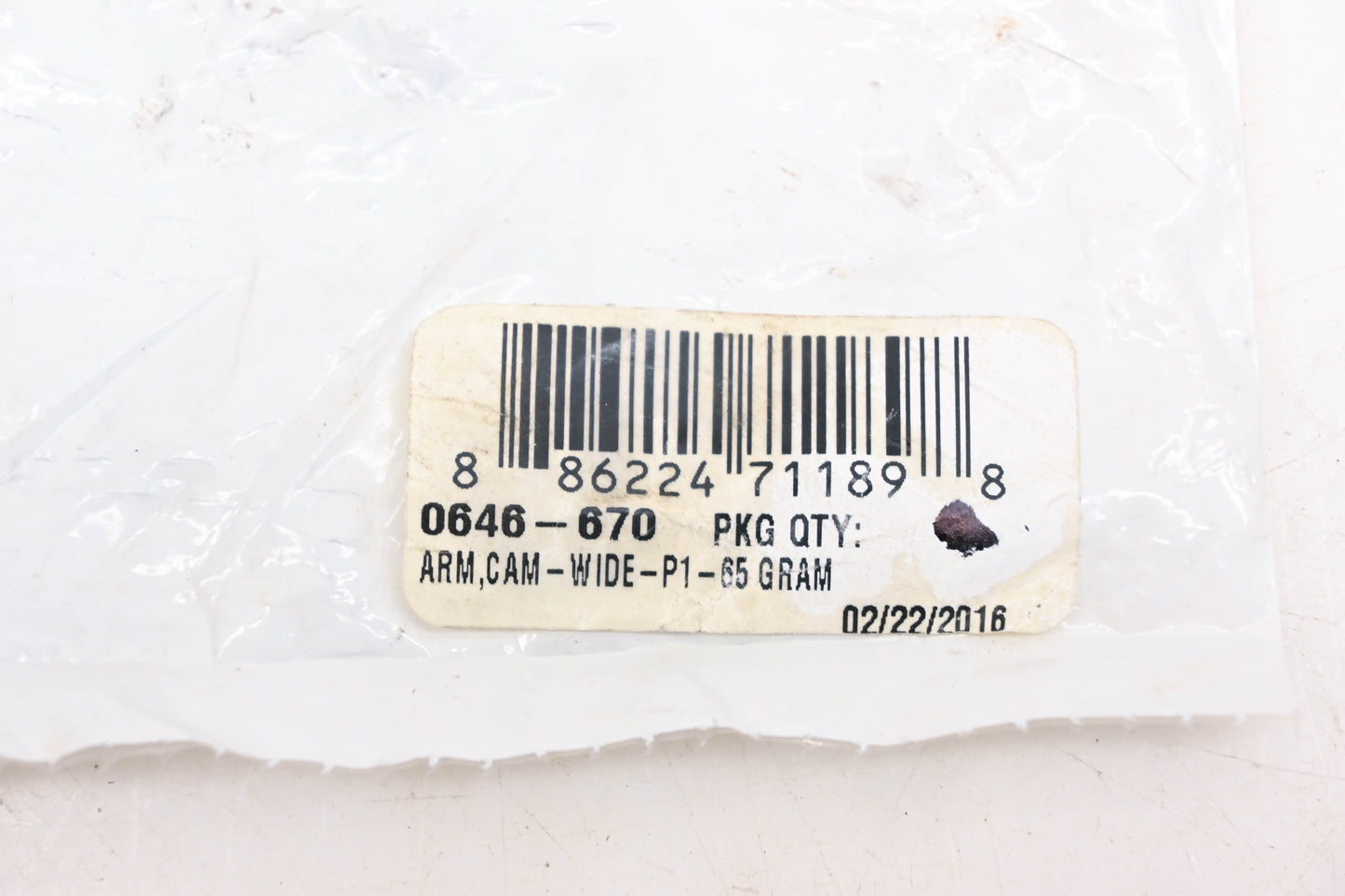 New OEM Arctic Cat 0646-670 Clutch Arm 65-Gram Weight Kit NOS