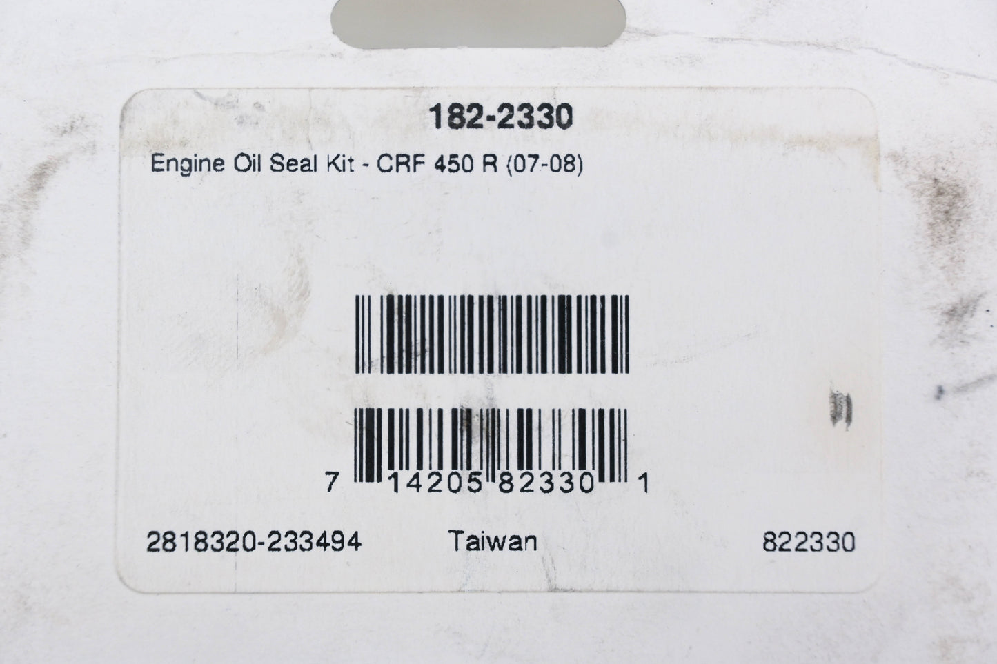 Vertex 182-2330 Oil Seal Kit NOS