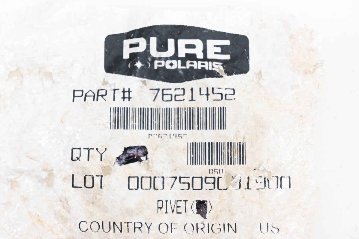 New OEM Polaris 7621452 Silver Rivets Qty 2 NOS