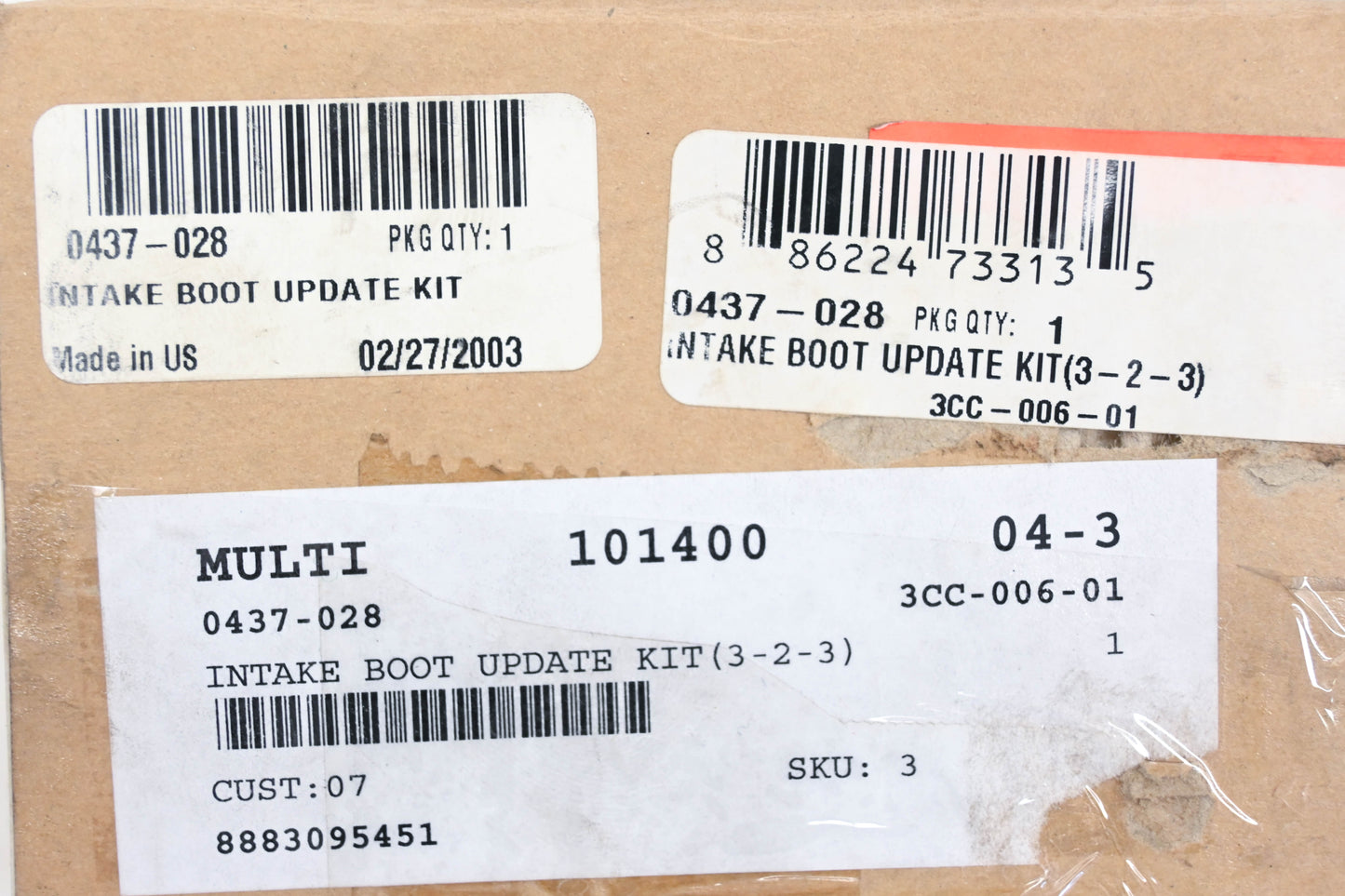 New OEM Arctic Cat 0437-028 Carburetor Intake Update Kit NOS