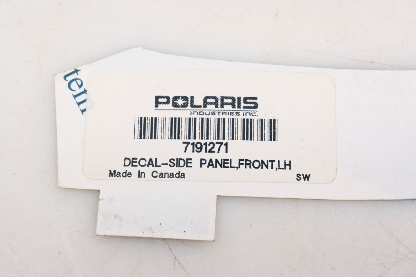 New OEM Polaris 7191271 Left Front Side Panel Decal NOS