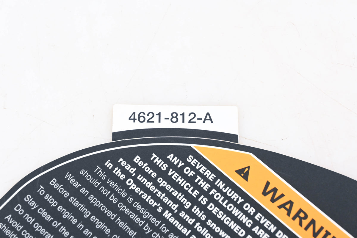 New OEM Arctic Cat 4621-812 Warning Decal NOS