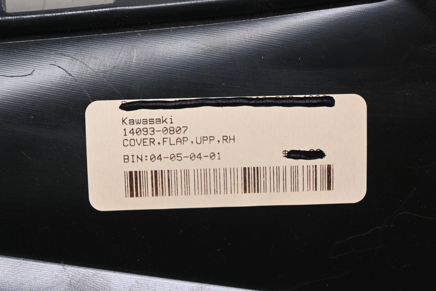 New OEM Kawasaki 14093-0807 Upper Right Flap Cover Panel NOS