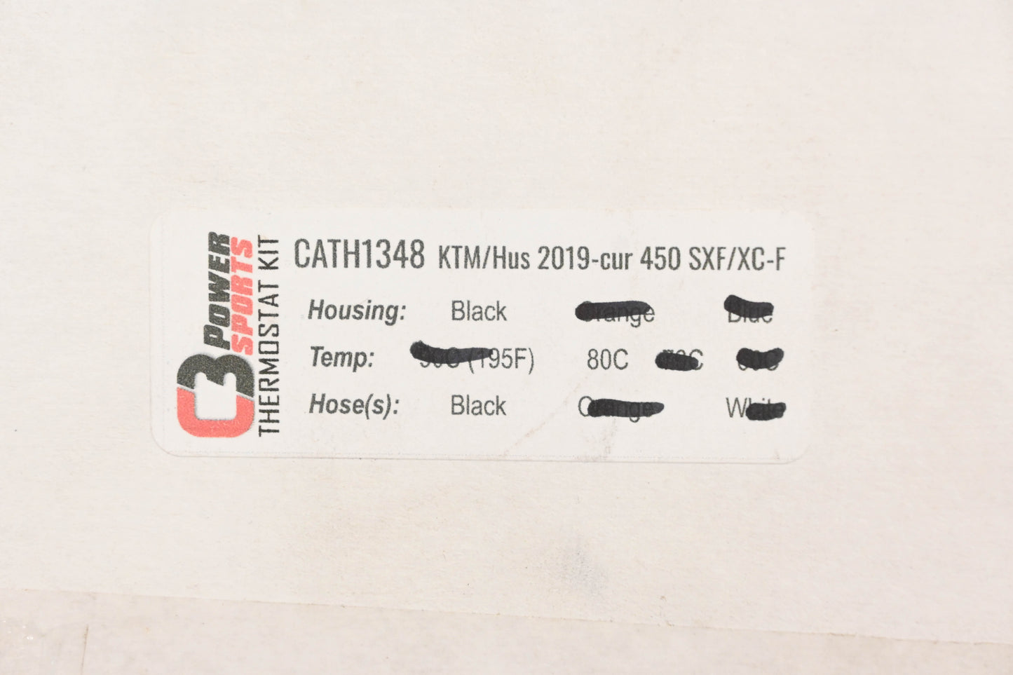 C3 Powersports CATH1348, CATH1348BLK80 Black 80C Heated Handlebar Kit NOS