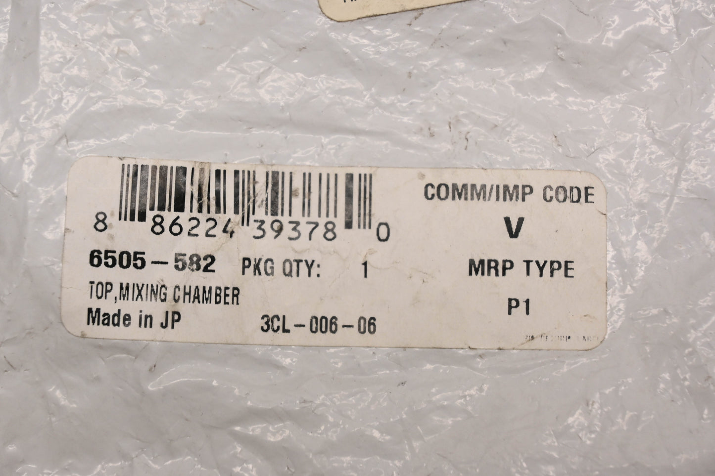 New OEM Arctic Cat 6505-582 Carburetor Mixing Chamber Top NOS