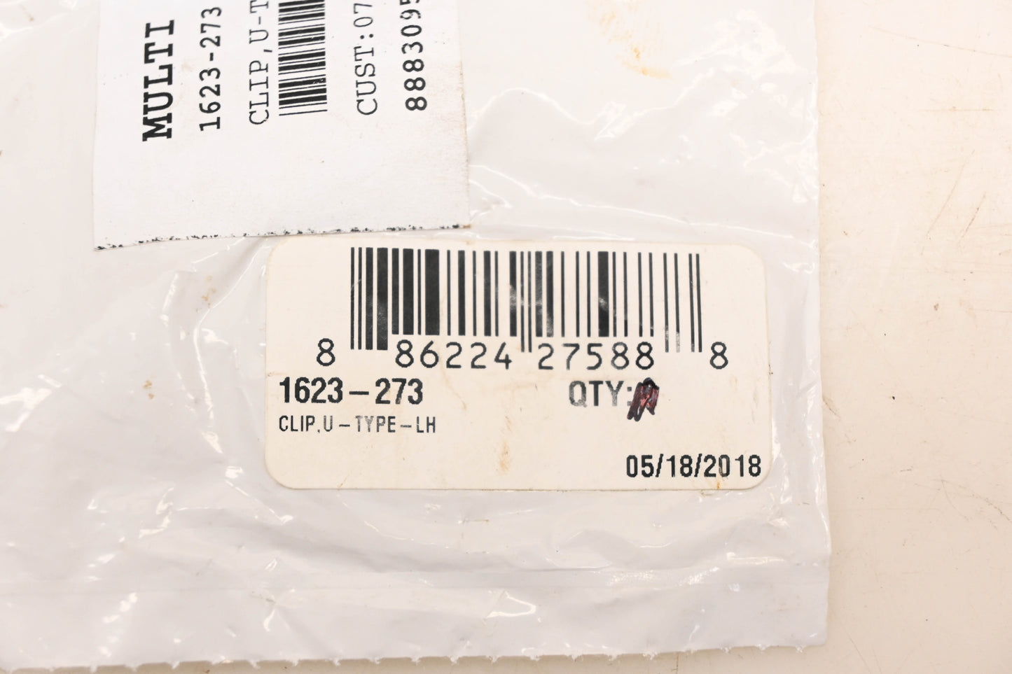 New OEM Arctic Cat 1623-273 Lefthand U-Type Clip NOS