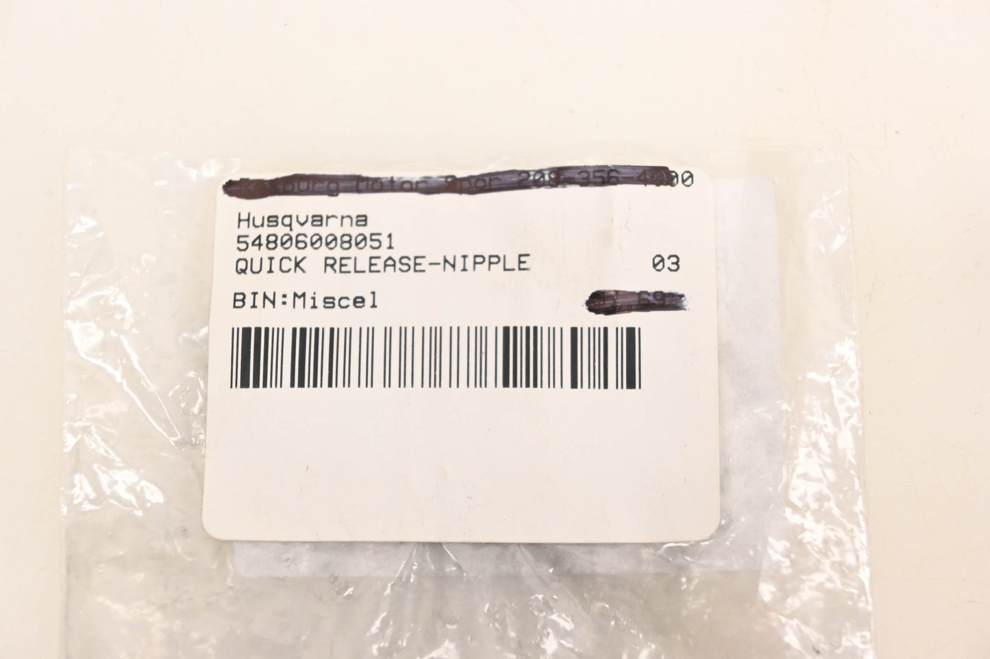 New OEM Husqvarna 54806008051 Quick Release Nipple NOS