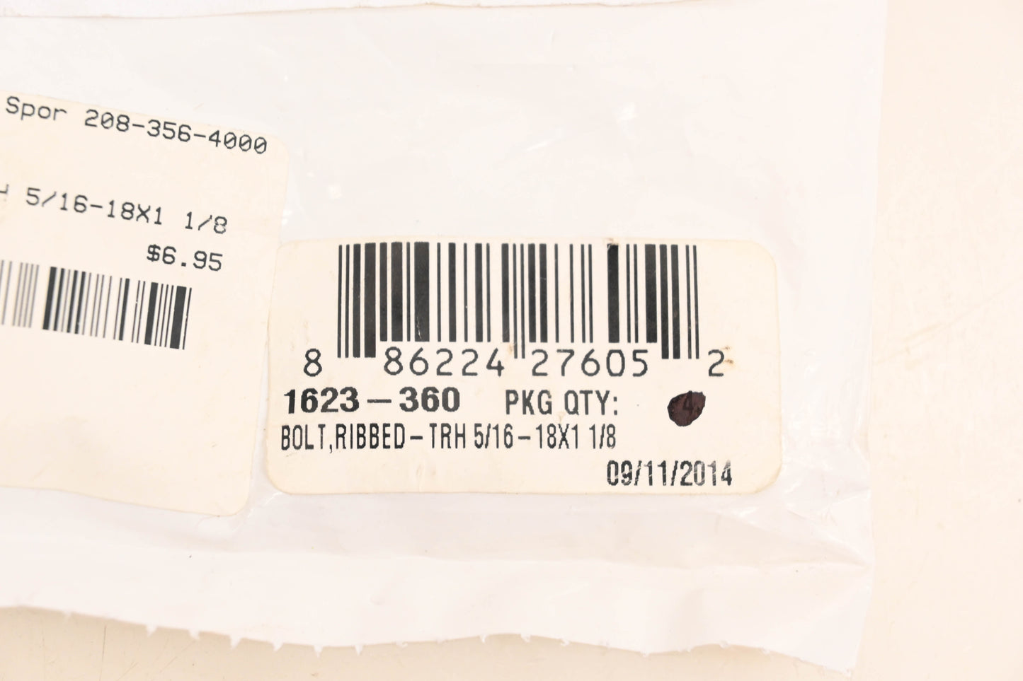 New OEM Arctic Cat 1623-360 Ribbed Bolt NOS