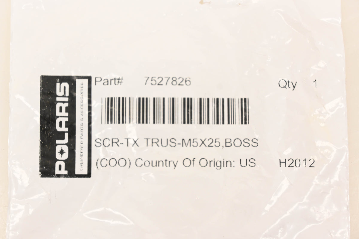 New OEM Polaris 7527826 Boss Trus M5 x 25 Screws Qty 2 NOS