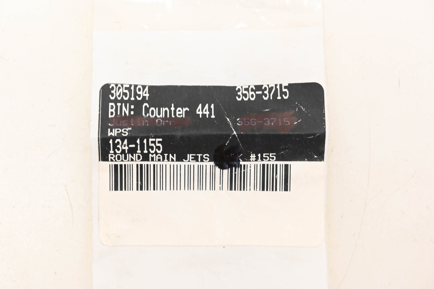 Aftermarket 134-1155 Main Jet #155 NOS