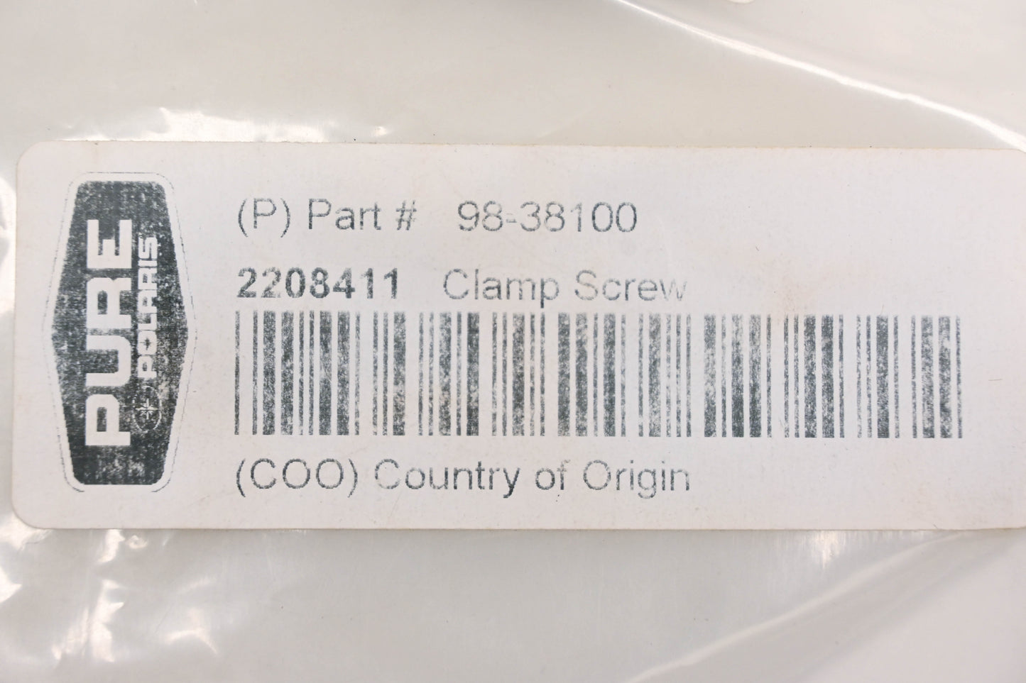 New OEM Polaris 2208411 Clamp Screw NOS