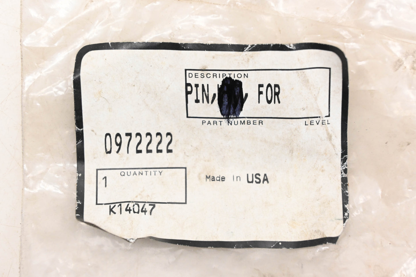 Mitsubishi 972222, 972222, 097-2222 Fork Pin NOS