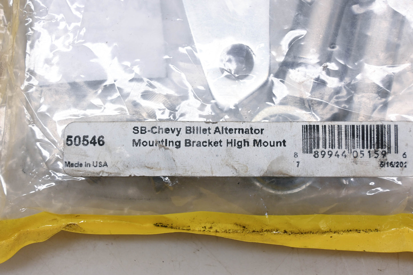 JEGS 50546, 555-50546 Alternator Billet Bracket Kit NOS