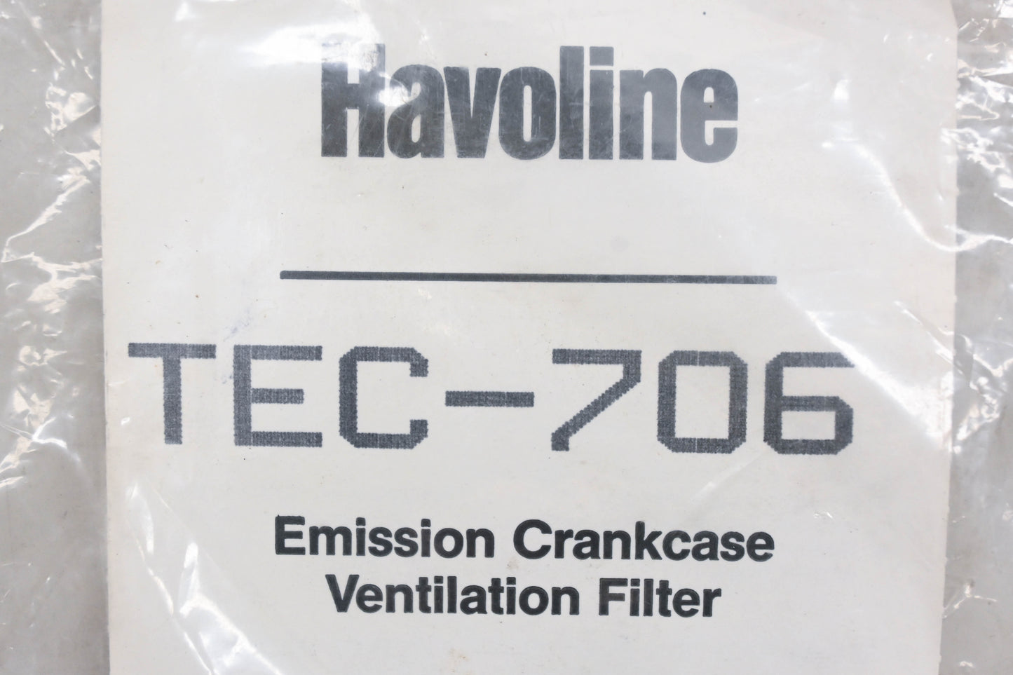 Havoline TEC-706, TEC706 Emission Crankcase Ventilation Filter NOS