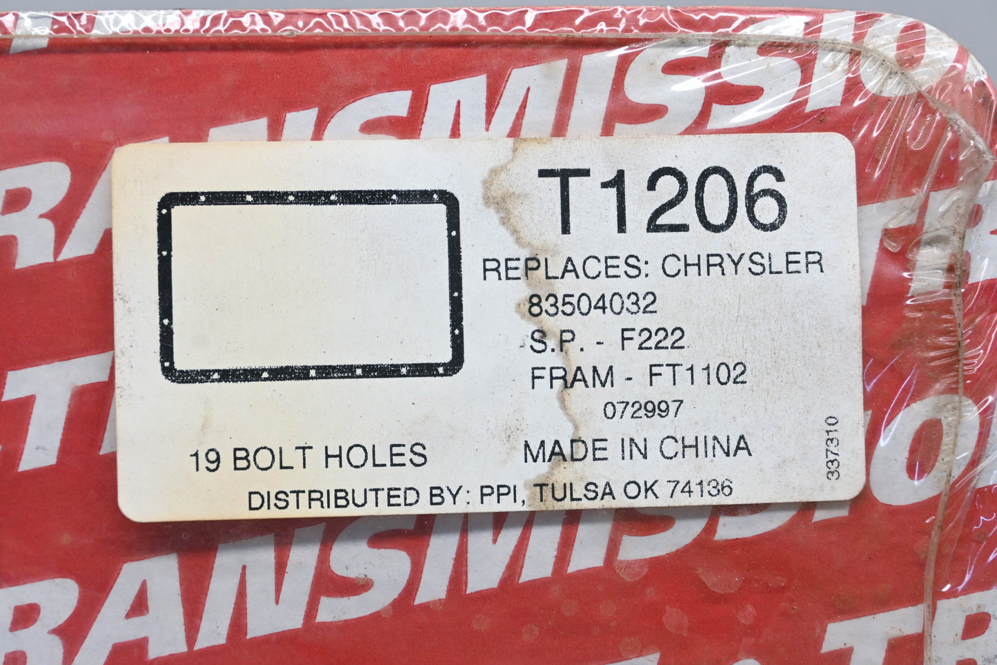 Installer T1206, 83504032, FT1102 Transmission Filter & Gasket Kit NOS