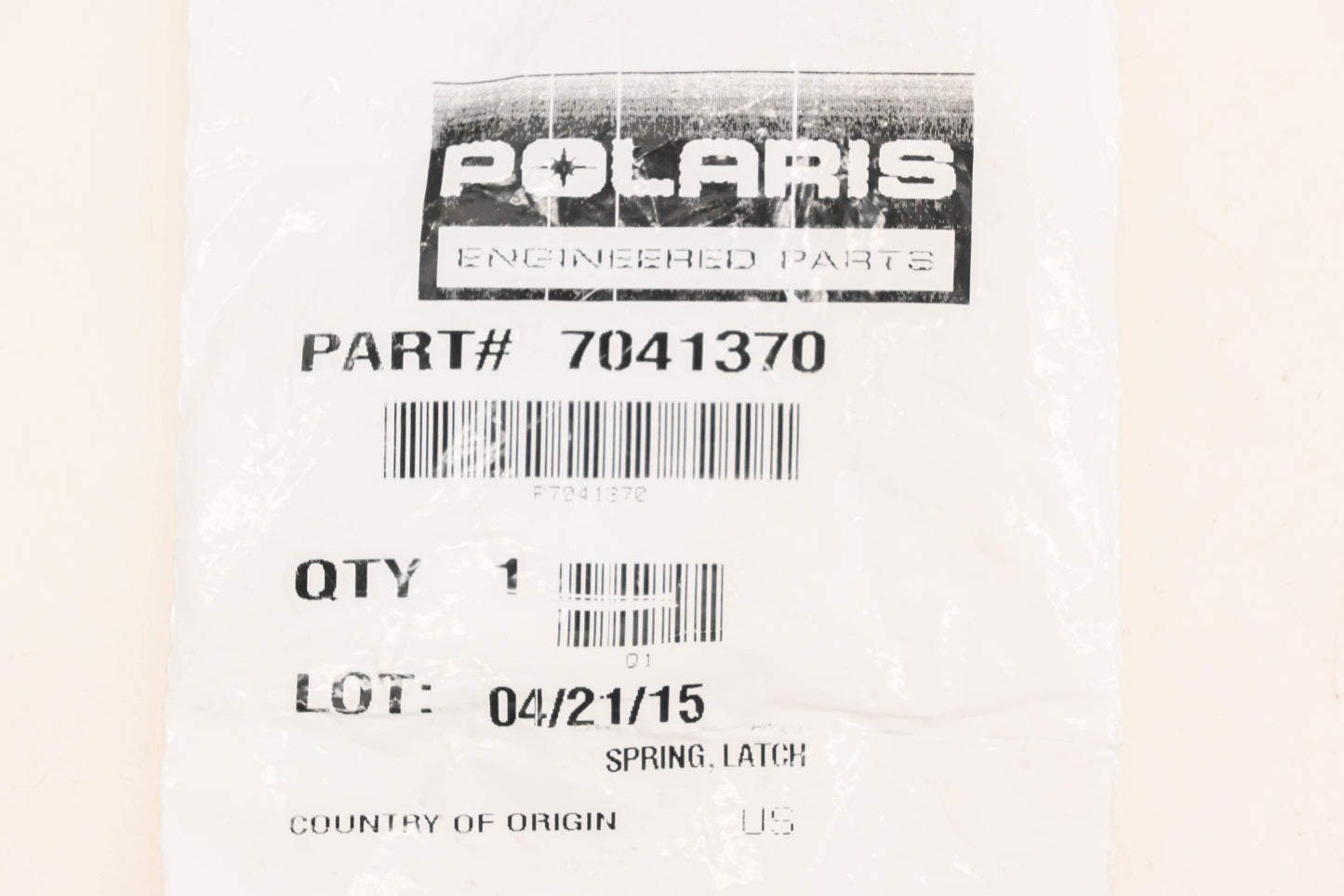 New OEM Polaris 7041370 Latch Spring NOS