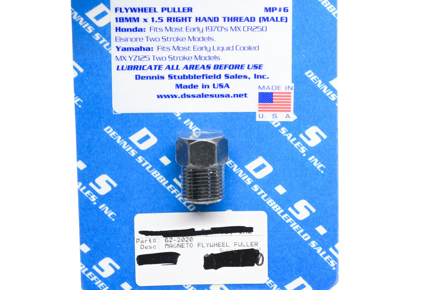 Dennis Stubblefield Sales 62-2020 MP#6 Magneto Flywheel Puller NOS