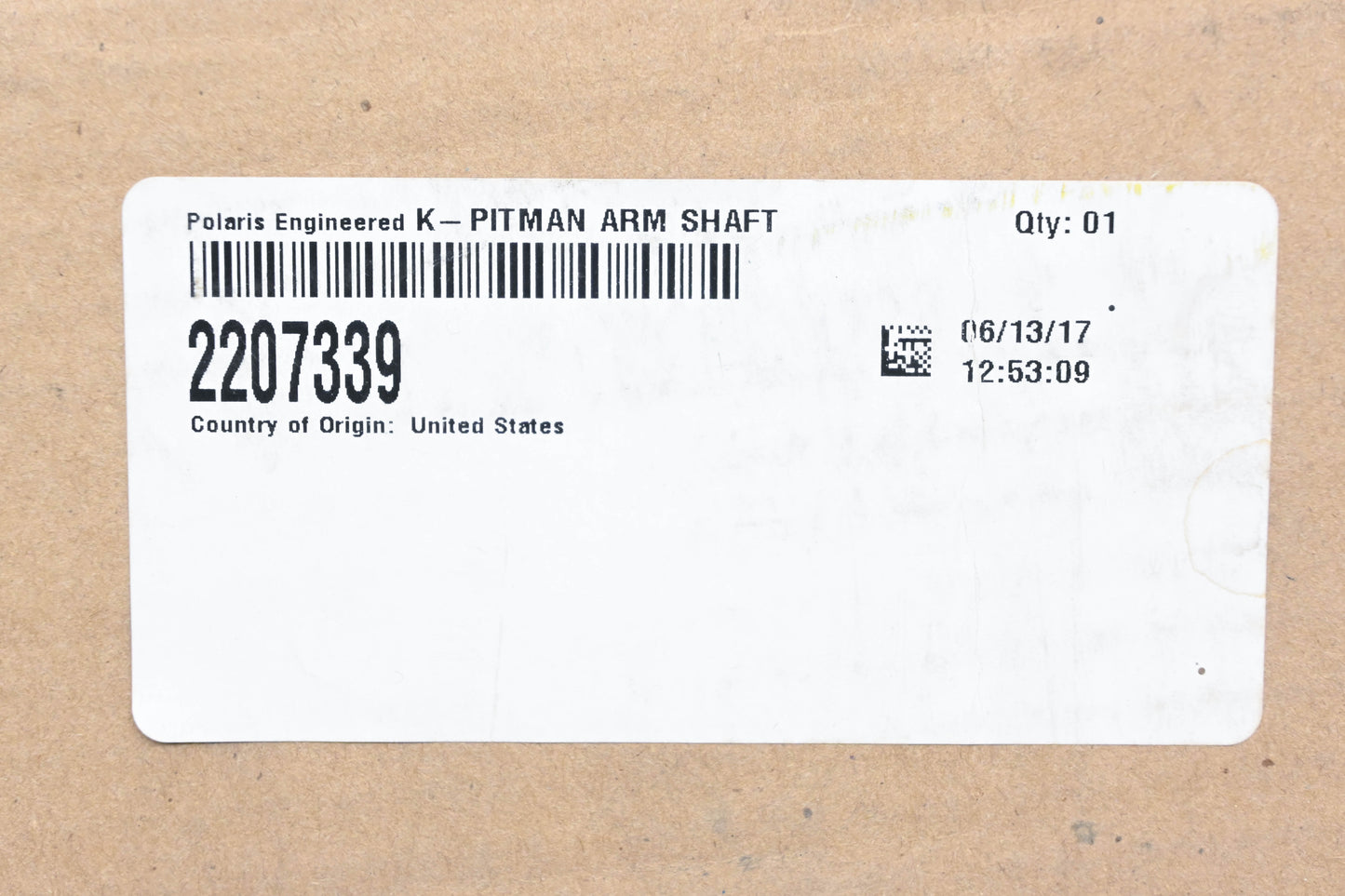 New OEM Polaris 2207339 Pitman Arm Shaft Kit NOS