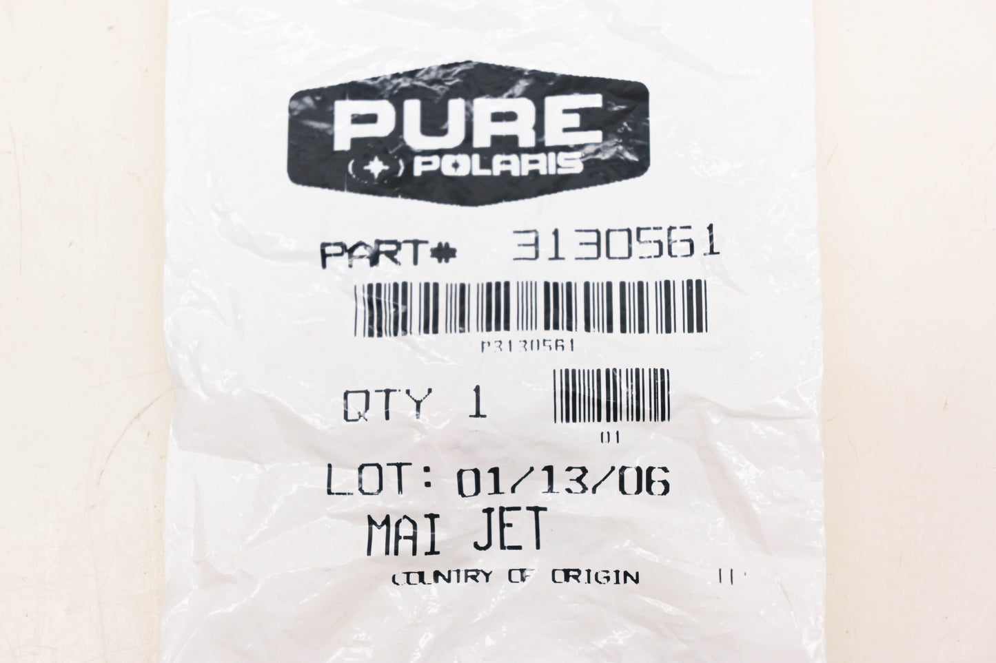 New OEM Polaris 3130561 Main Jet #130 NOS