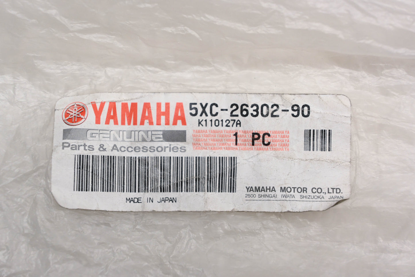 New OEM Yamaha 5XC-26302-90-00 Throttle Cable NOS