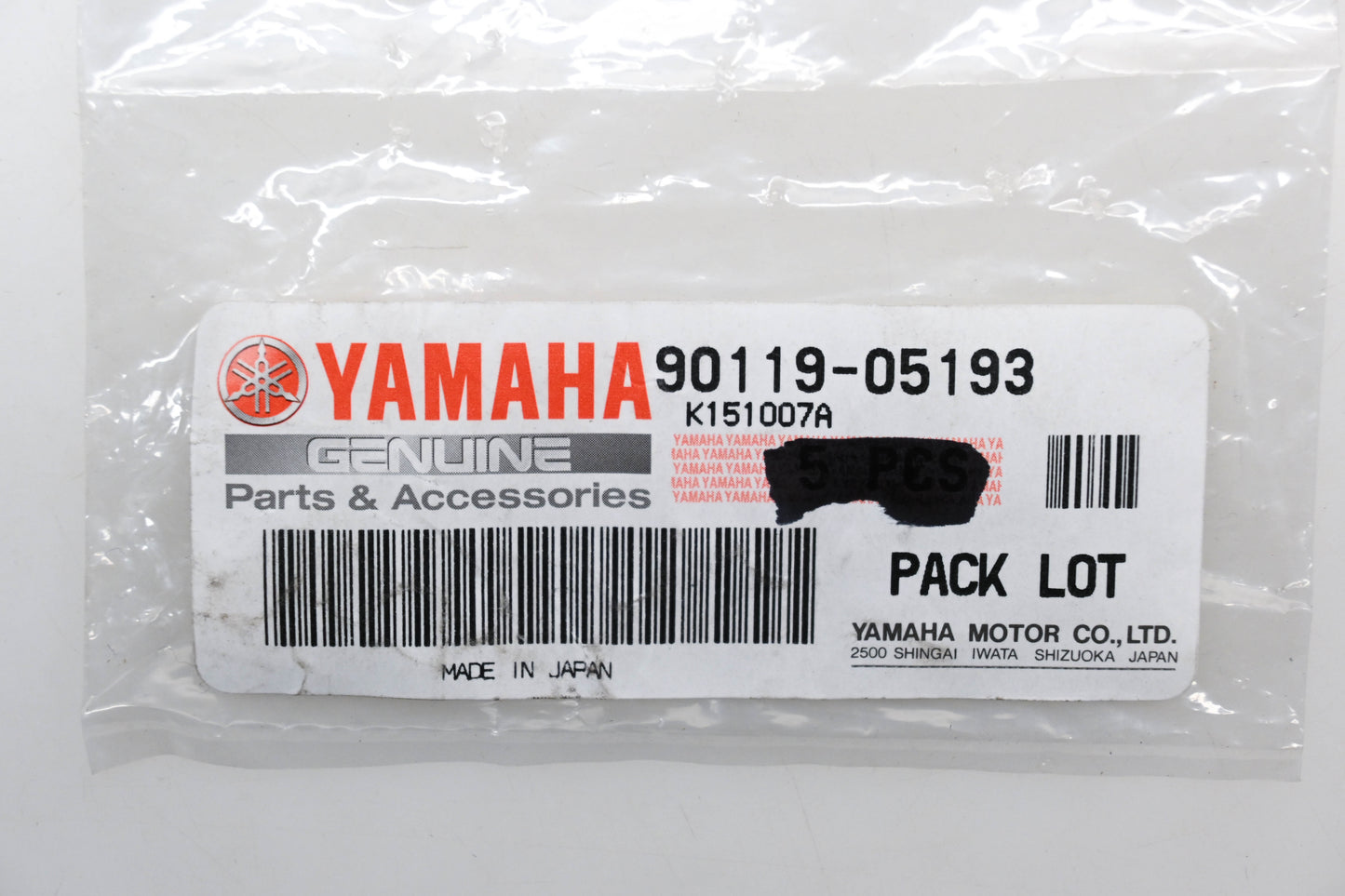 New OEM Yamaha 90119-05193-00 Bolt & Washer Assemblies Qty 2 NOS