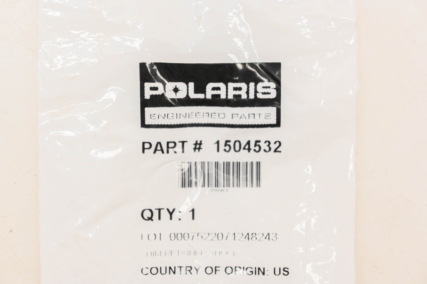 New OEM Polaris 1504532 Shock Retainer Shims Qty 2 NOS